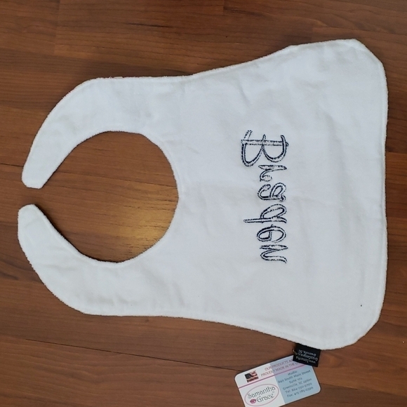 Samantha Grace Designs Red "Braden" Bib NWT - Picture 2 of 7